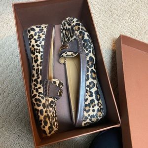 Coach leopard loafers